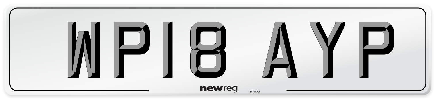 WP18 AYP Number Plate from New Reg